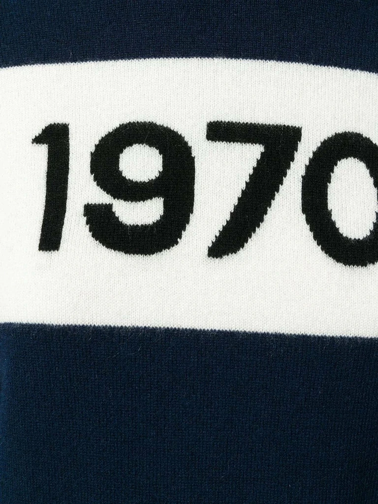 Bella Freud Navy ‘1970’ Signature Cashmere Jumper 12 Bella Freud Navy ‘1970’ Signature Cashmere Jumper