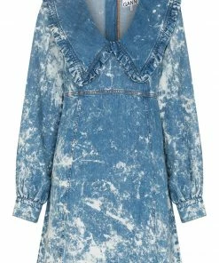 Ganni ‘Acid Wash Denim Mini Dress’
