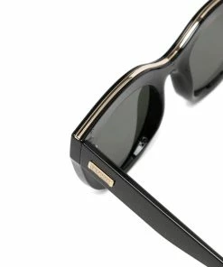 Le Specs 'Air Heart' Black And Gold Sunglasses Accessories