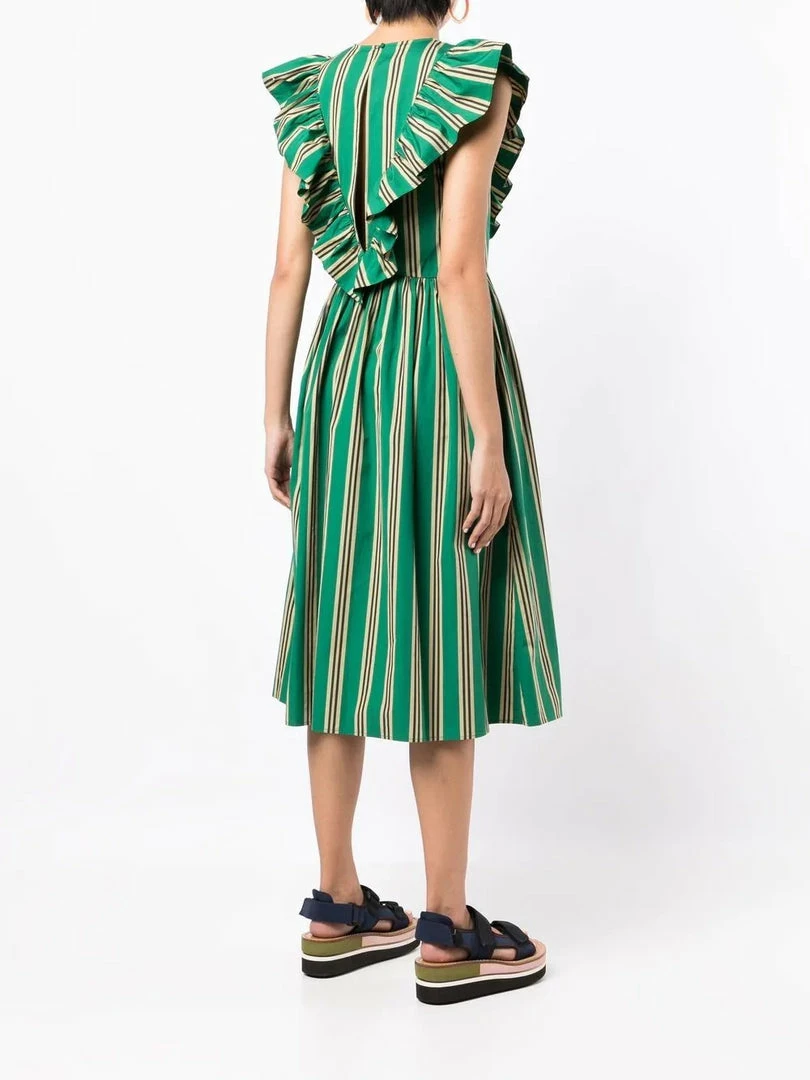 Baum Und Pferdgarten New In 'Alisa' Striped Midi Dress 6 Baum Und Pferdgarten New In 'Alisa' Striped Midi Dress