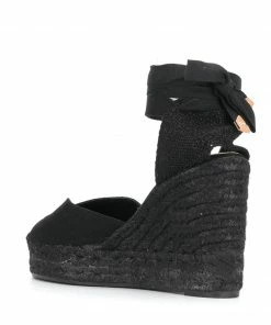 Castaner All Black 'Chiara C 8ED' Espadrilles Shoes