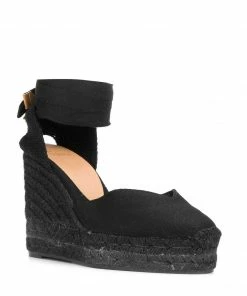 Castaner All Black 'Chiara C 8ED' Espadrilles Shoes