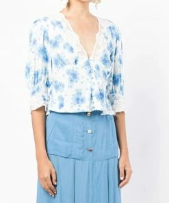 Rixo London 'Amanda' Floral Blouse New In