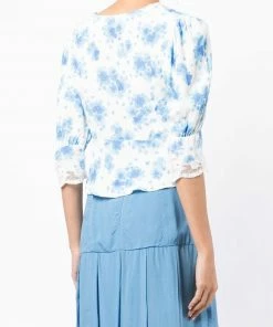 Rixo London 'Amanda' Floral Blouse New In