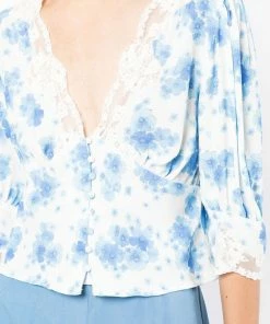 Rixo London 'Amanda' Floral Blouse New In