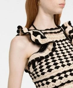 Zimmermann 'Anneke Crochet Halterneck Tank Top' New In