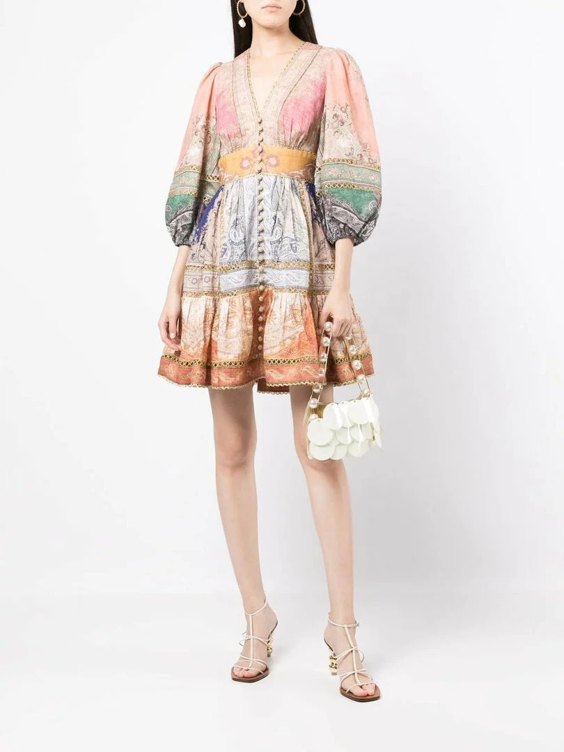 Zimmermann 'Anneke' Lantern Mini Dress 4 Zimmermann 'Anneke' Lantern Mini Dress