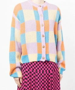 Stine Goya 'Ash' Check Cardigan