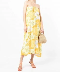 Faithfull The Brand 'Asturias' Floral Halterneck Midi Dress Clothing