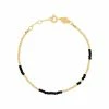 ANNI LU Black 'Asym 22' Beaded Bracelet