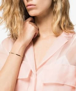 ANNI LU Black 'Asym 22' Beaded Bracelet