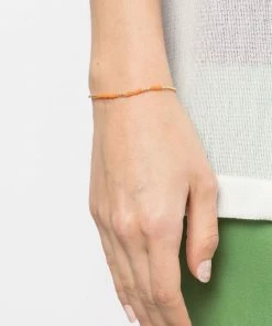 ANNI LU Orange 'Asym 22' Beaded Bracelet New In