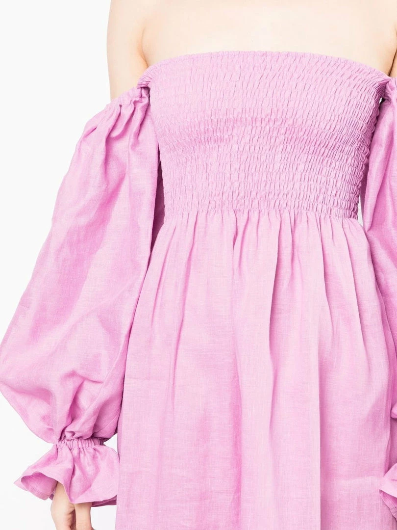 Sleeper Pink 'Atlanta' Midi Dress Clothing 7 Sleeper Pink 'Atlanta' Midi Dress Clothing