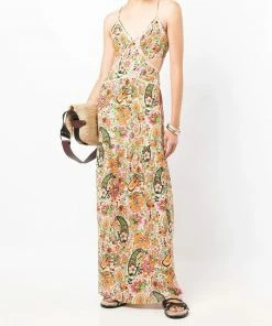 Ba&sh 'Baloma' Floral Maxi Dress Clothing
