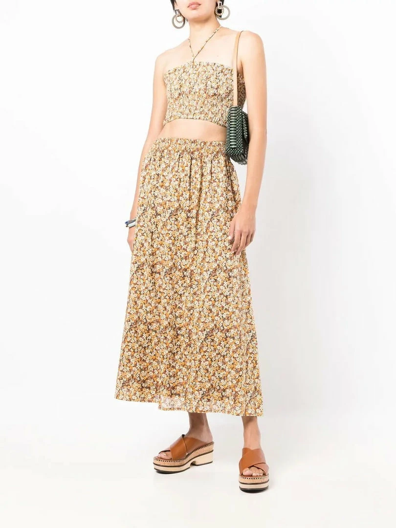 Faithfull The Brand Clothing 'Barletta' Floral Midi Skirt 4 Faithfull The Brand Clothing 'Barletta' Floral Midi Skirt
