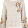 Stella Nova Clothing Beige 'Adelin' Fox Sweater