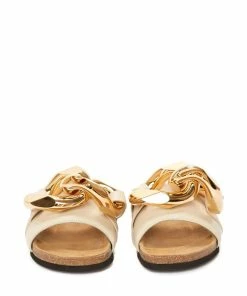 JW Anderson Beige 'Leather Chain Slides' 8 JW Anderson Beige 'Leather Chain Slides'
