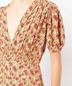 Faithfull The Brand 'Bellavista' Floral Midi Dress Clothing