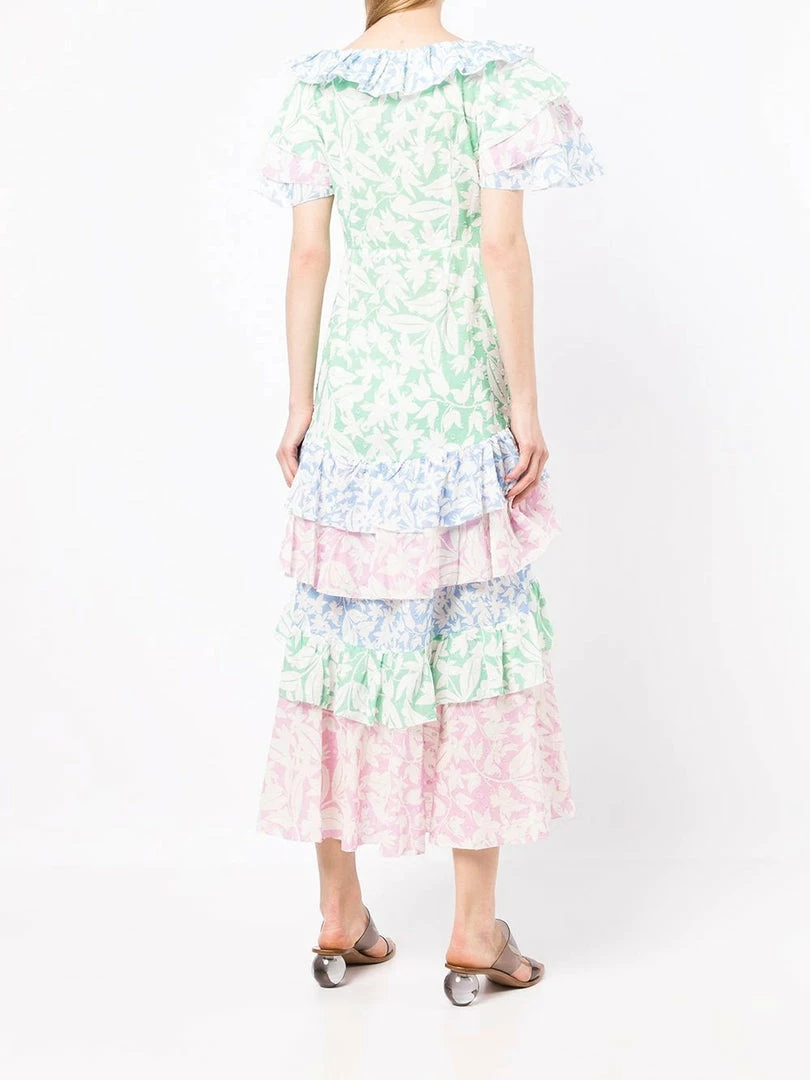 Rixo London 'Benita' Floral Ruffled Midi Dress 6 Rixo London 'Benita' Floral Ruffled Midi Dress
