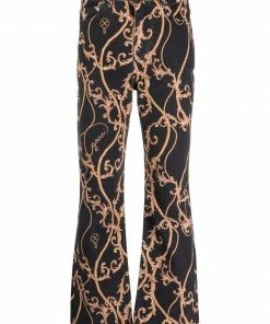 Ganni 'Betzy' Printed Cropped Jeans