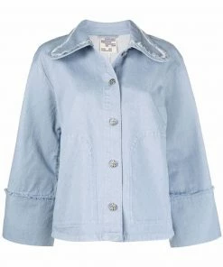 Baum Und Pferdgarten 'Birk' Textured Denim Jacket Clothing