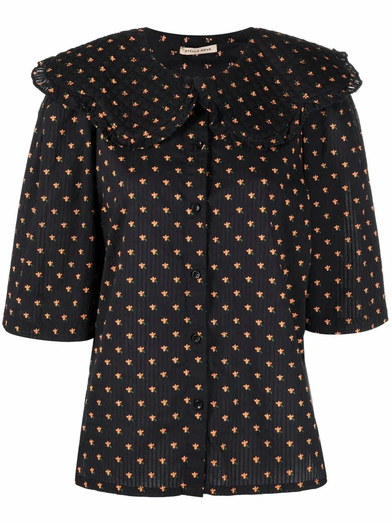Stella Nova Black 'Dicte' Ditsy Floral Shirt Clothing 3 Stella Nova Black 'Dicte' Ditsy Floral Shirt Clothing