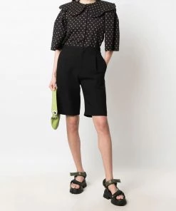 Stella Nova Black 'Dicte' Ditsy Floral Shirt Clothing