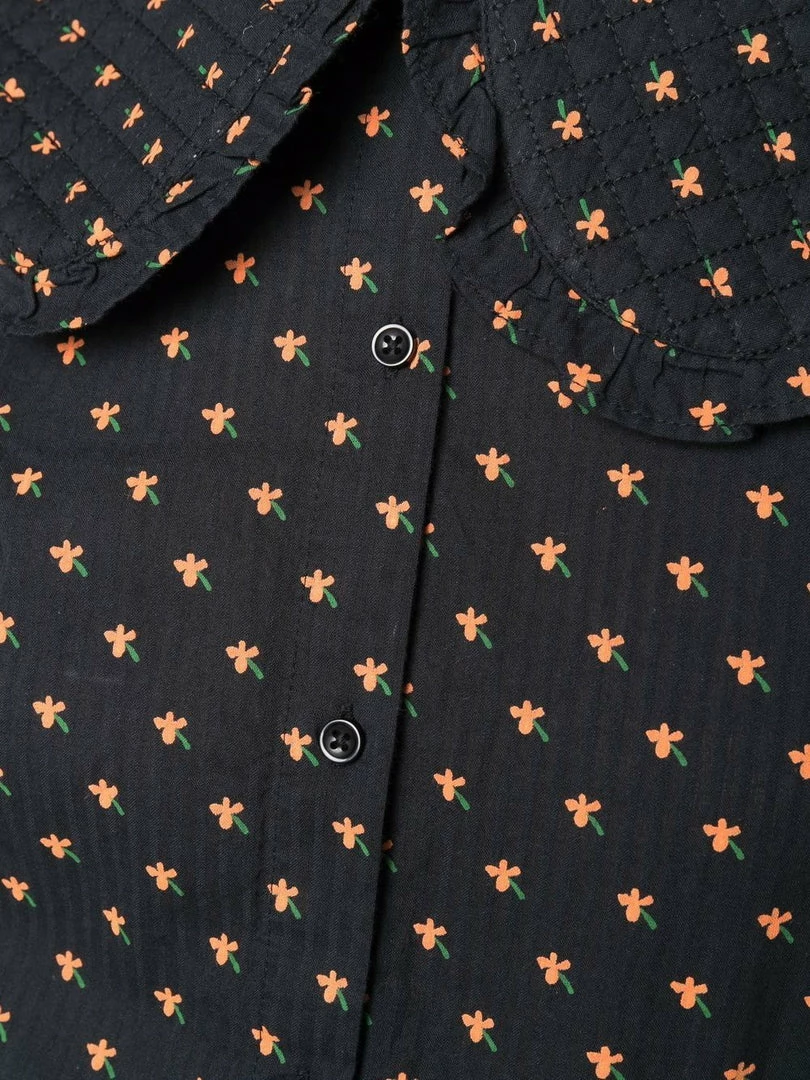 Stella Nova Black 'Dicte' Ditsy Floral Shirt Clothing 7 Stella Nova Black 'Dicte' Ditsy Floral Shirt Clothing