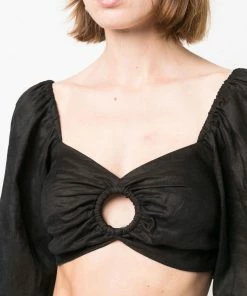 Faithfull The Brand Black 'La Marches' Top Clothing 11 Faithfull The Brand Black 'La Marches' Top Clothing