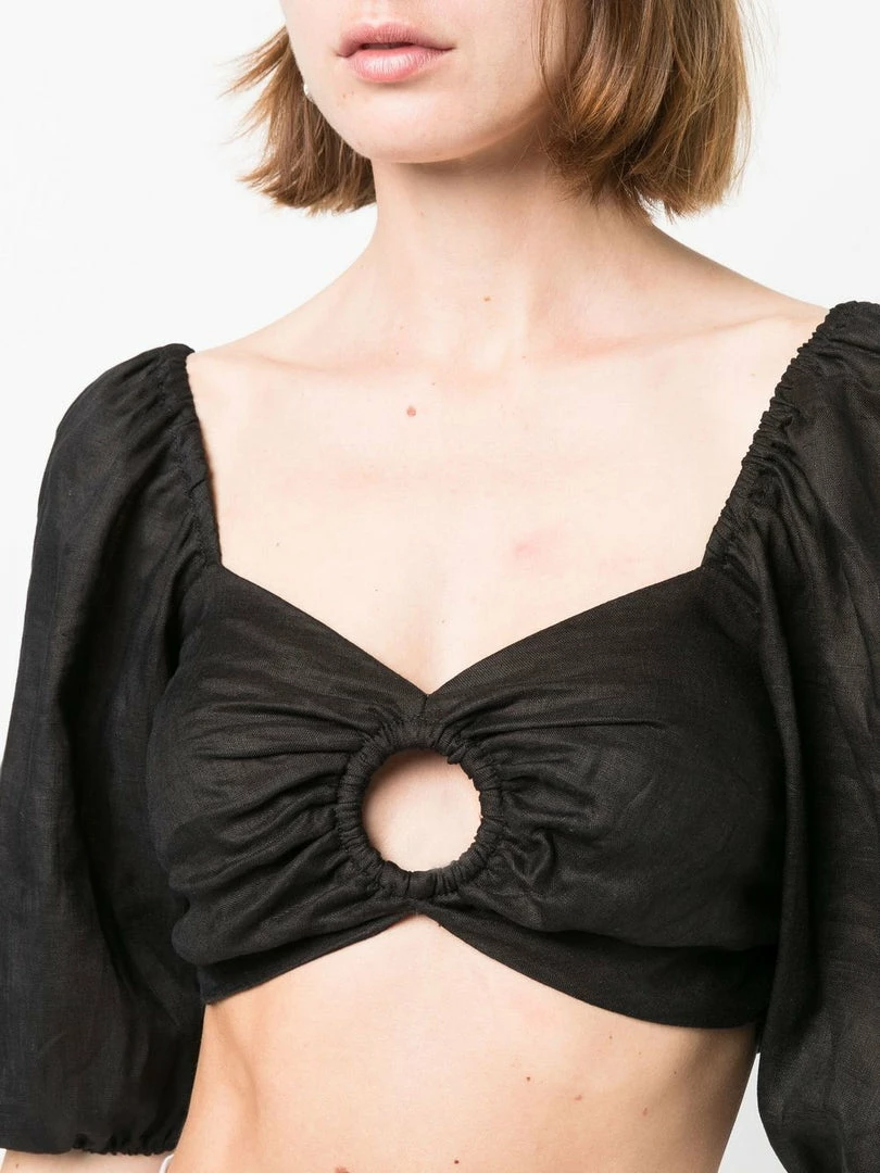 Faithfull The Brand Black 'La Marches' Top Clothing 7 Faithfull The Brand Black 'La Marches' Top Clothing