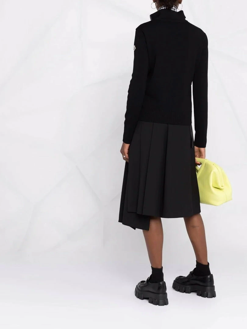 Moncler 'Black Padded Wool Cardigan' 6 Moncler 'Black Padded Wool Cardigan'