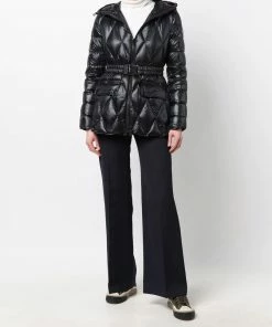 Moncler Black 'Serignan' Short Parka