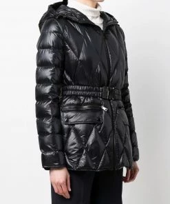 Moncler Black 'Serignan' Short Parka
