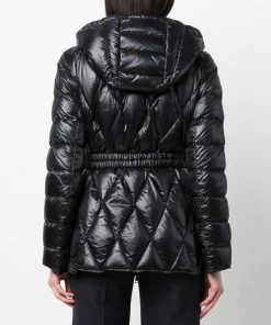 Moncler Black 'Serignan' Short Parka