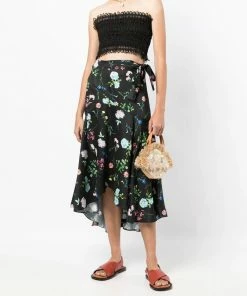 Charo Ruiz Black 'Wallis' Lace Bandeau Top