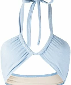 Faithfull The Brand Blue 'Cabrera' Bikini Top Clothing