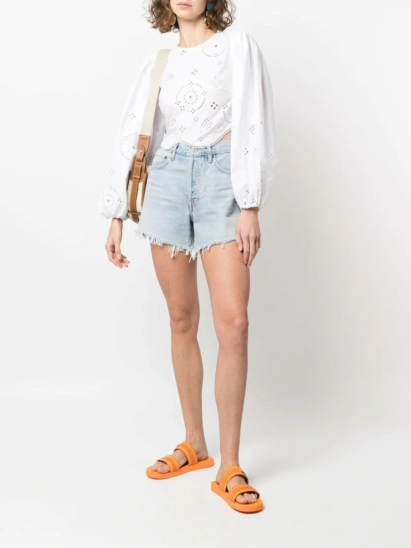 Ganni White 'Broderie Anglaise Blouse' 4 Ganni White 'Broderie Anglaise Blouse'