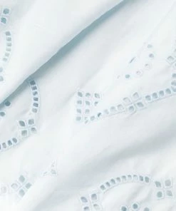 Ganni 'Broderie Anglaise Puff Sleeve Mini Dress'