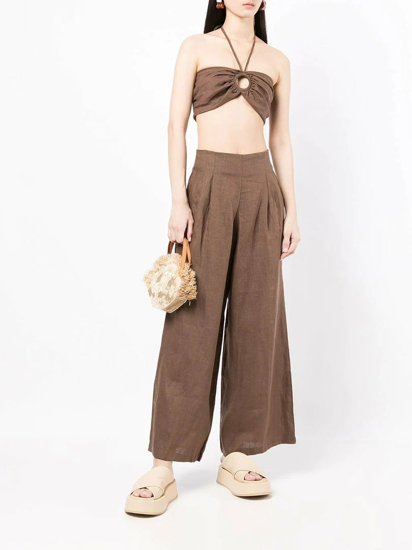 Faithfull The Brand Clothing Brown 'Cyprus' Halterneck Bralette Top 8 Faithfull The Brand Clothing Brown 'Cyprus' Halterneck Bralette Top