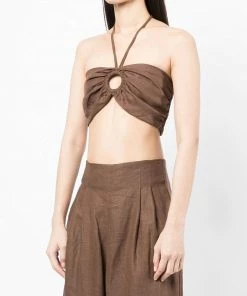 Faithfull The Brand Clothing Brown 'Cyprus' Halterneck Bralette Top 19 Faithfull The Brand Clothing Brown 'Cyprus' Halterneck Bralette Top