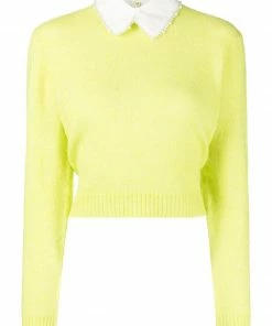 Baum Und Pferdgarten Lime 'Cabreena' Detachable Collar Sweater