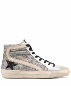 Golden Goose 'Camo Glitter Slide High Top Trainers' Shoes