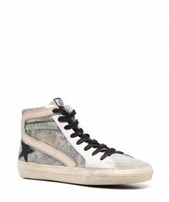 Golden Goose 'Camo Glitter Slide High Top Trainers' Shoes