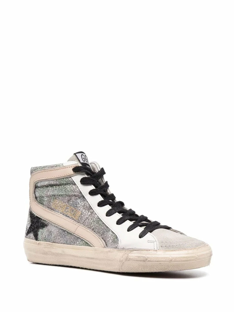 Golden Goose 'Camo Glitter Slide High Top Trainers' Shoes 4 Golden Goose 'Camo Glitter Slide High Top Trainers' Shoes
