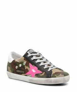 Golden Goose Shoes ‘Camo Print Low Top Sneakers’