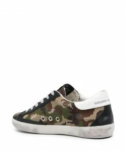 Golden Goose Shoes ‘Camo Print Low Top Sneakers’