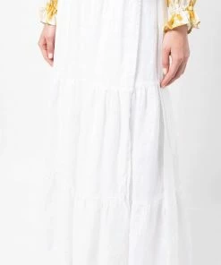 Faithfull The Brand ‘Cavaretta’ Linen Wrap Midi Skirt Clothing