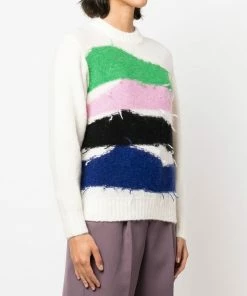 Baum Und Pferdgarten 'Cecilee' Frayed Stripe Knit Sweater Clothing