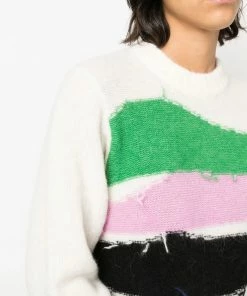 Baum Und Pferdgarten 'Cecilee' Frayed Stripe Knit Sweater Clothing