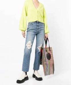 Baum Und Pferdgarten Lime 'Chasmeen' Puff Sleeve Cardigan Clothing